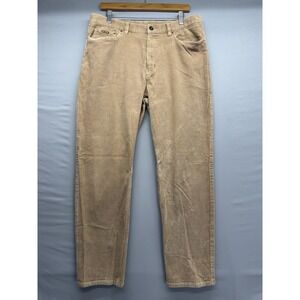 Lauren Ralph Lauren VTG 90's Women's Corduroy Pants Tan Cotton Stretch Size 16